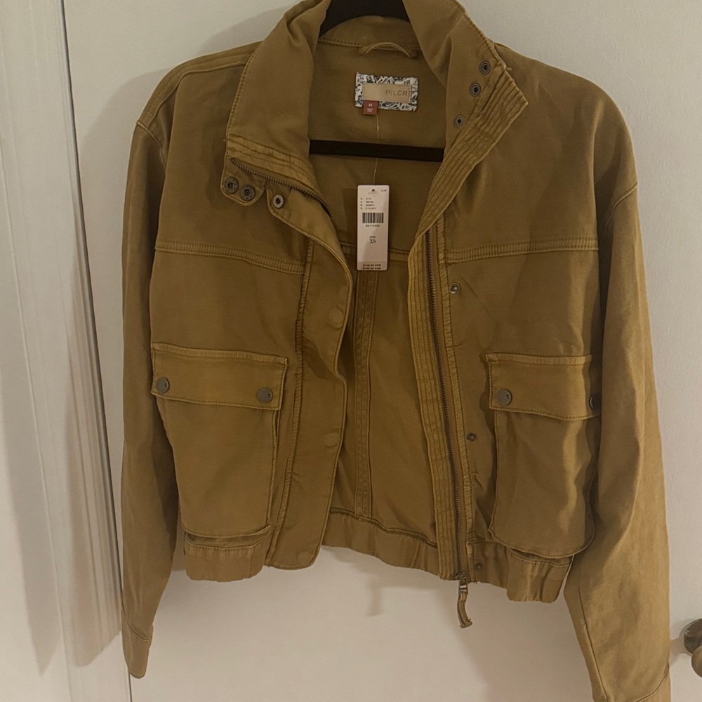Anthropologie Cropped Utility Jacket